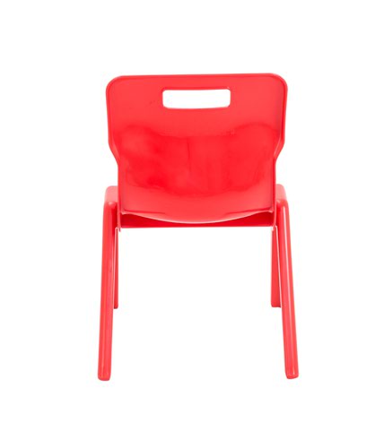 Titan One Piece Classroom Chair 435x384x600mm Red KF72159 Classroom Seats KF72159