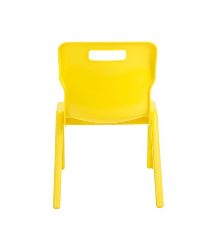KF72163 Titan One Piece Classroom Chair 435x384x600mm Yellow KF72163