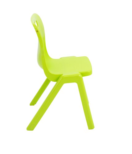 Titan One Piece Classroom Chair 432x408x690mm Lime (Pack of 10) KF78567