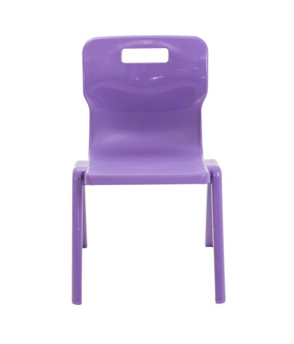 Titan One Piece Classroom Chair 432x408x690mm Purple KF78518