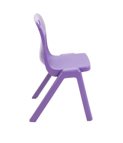 Titan One Piece Classroom Chair 432x408x690mm Purple (Pack of 30) KF78622