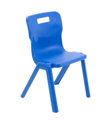 Titan Antibacterial One Piece Chair Size 4 - Blue