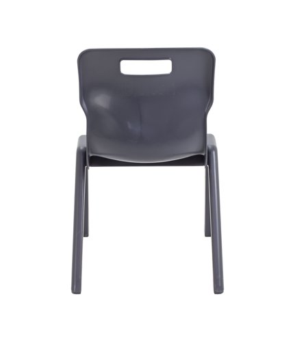Titan One Piece Classroom Chair 432x408x690mm Charcoal KF72167 - KF72167