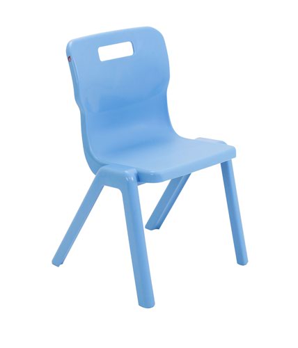 Titan One Piece Chair Size 4 - 380mm Seat Height - Sky Blue