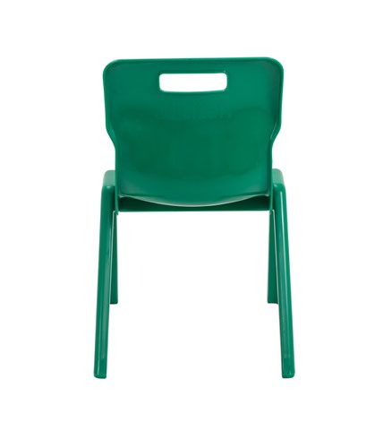 Size 4 for Ages 8-9 Years Titan One Piece Classroom Chair Plastic Green