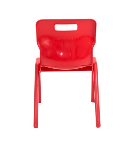 Titan One Piece Classroom Chair 432x408x690mm Red (Pack of 10) KF838713