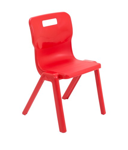 T4-R Titan One Piece Chair Size 4 Red