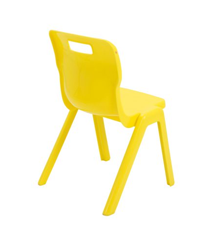 Titan One Piece Chair 380mm Yellow KF72168