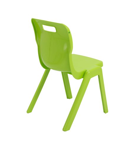 Titan One Piece Classroom Chair 480x486x799mm Lime (Pack of 10) KF78576