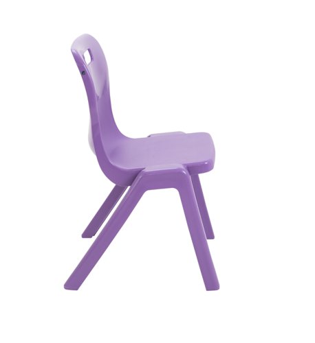 Titan One Piece Classroom Chair 480x486x799mm Purple KF78522