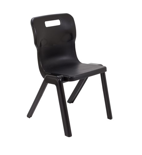Titan One Piece Chair Size 5 - 430mm Seat Height - Black