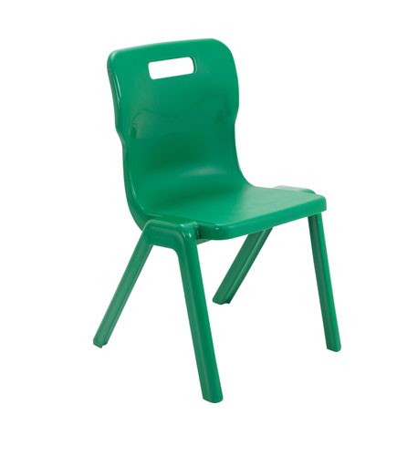 Titan One Piece Chair Size 5 - 430mm Seat Height - Green