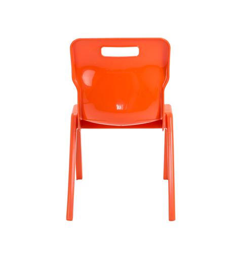 Titan One Piece Classroom Chair 480x486x799mm Orange (Pack of 10) KF78574