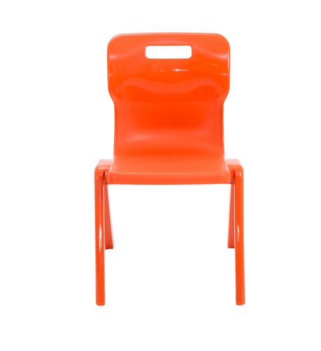Titan One Piece Classroom Chair 480x486x799mm Orange KF78523 - KF78523