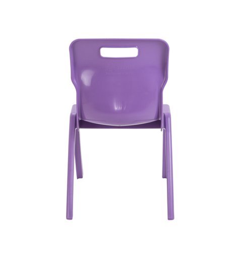 Titan One Piece Classroom Chair 480x486x799mm Purple KF78522 - KF78522