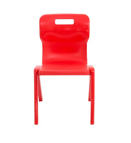 Titan One Piece Chair 430mm Red KF72169