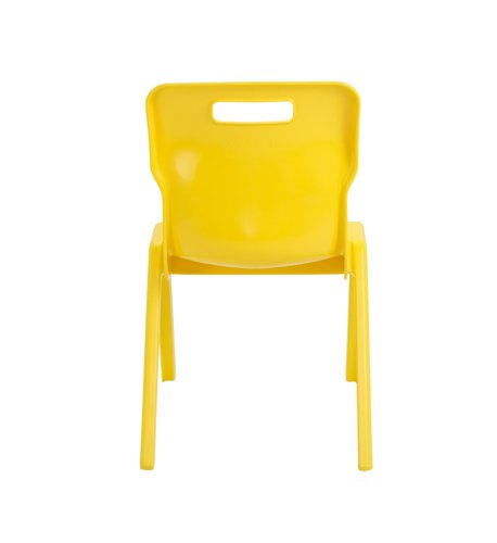 KF838703 Titan One Piece Classroom Chair 480x486x799mm Yellow (Pack of 10) KF838703