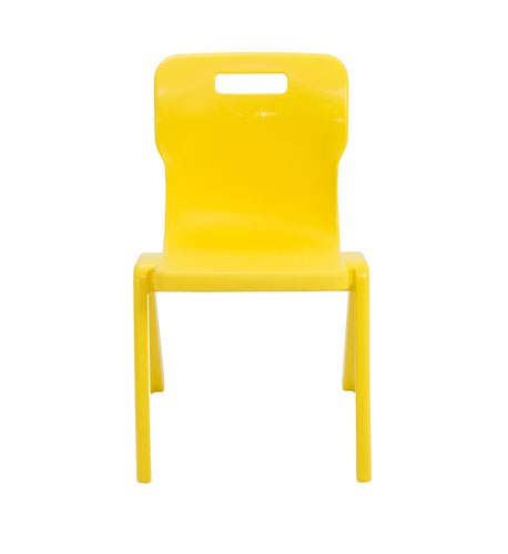 Titan One Piece Chair 430mm Yellow KF72173