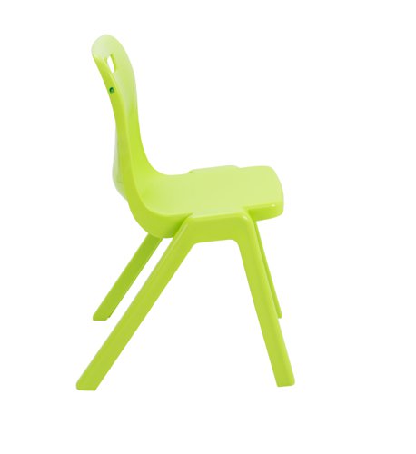 Titan One Piece Classroom Chair 482x510x829mm Lime (Pack of 30) KF78646