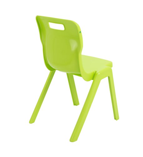 Titan One Piece Classroom Chair 482x510x829mm Lime (Pack of 30) KF78646