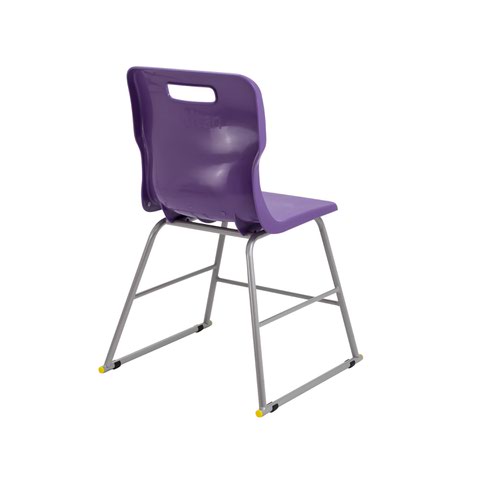 purple high chair