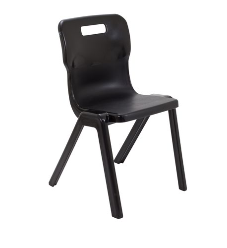 Titan One Piece Chair Size 6 - 460mm Seat Height - Black