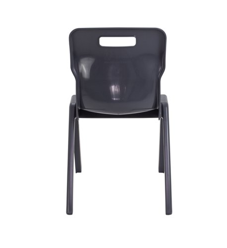 Titan One Piece Classroom Chair 482x510x829mm Charcoal (Pack of 10) KF838721 - KF838721