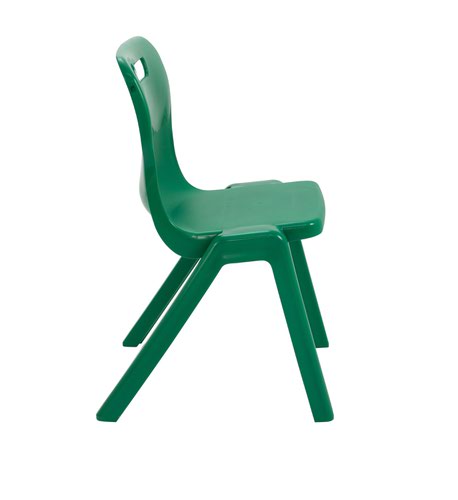 Titan One Piece Classroom Chair 482x510x829mm Green KF72176 Classroom Seats KF72176