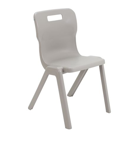 Titan One Piece Chair Size 6 - 460mm Seat Height - Grey