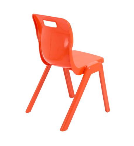 Titan One Piece Classroom Chair 482x510x829mm Orange (Pack of 30) KF78644 KF78644