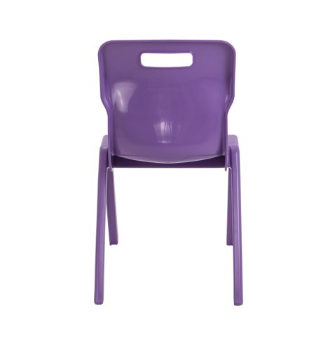 Titan One Piece Classroom Chair 482x510x829mm Purple (Pack of 10) KF78585 Classroom Seats KF78585