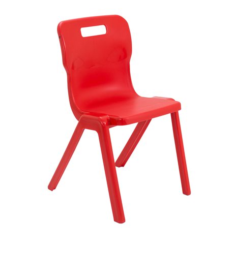 One Piece School Chair Size 6 460mm Red T6RED
