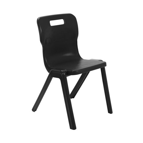T6-RBK Recycled Titan One Piece Chair Size 6 Recycled Black