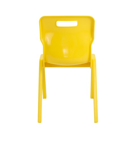 KF838722 Titan One Piece Classroom Chair 482x510x829mm Yellow (Pack of 10) KF838722