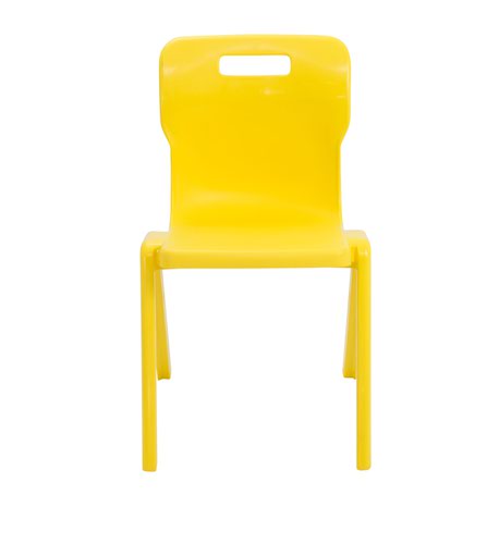 Titan One Piece Chair 460mm Yellow KF72178
