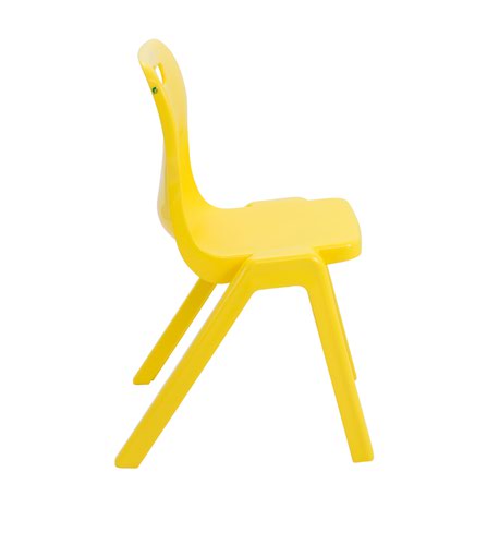 Titan One Piece Chair 460mm Yellow KF72178