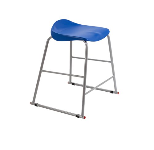 Titan Stool Size 4 Grey Frame Blue