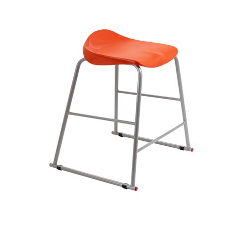 Titan Stool Size 4 Grey Frame Orange