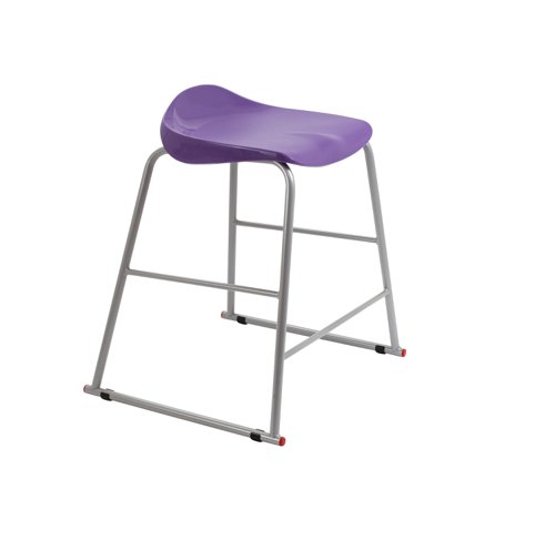 Titan Stool Size 4 Grey Frame Purple