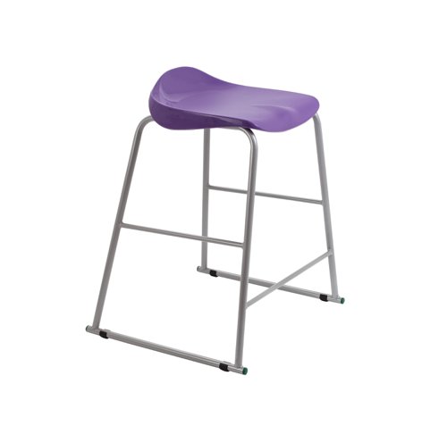 Titan Stool Size 5 Grey Frame Purple