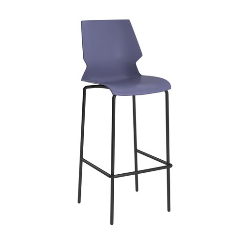 Titan Uni High Chair - Grey Frame / Blue Seat