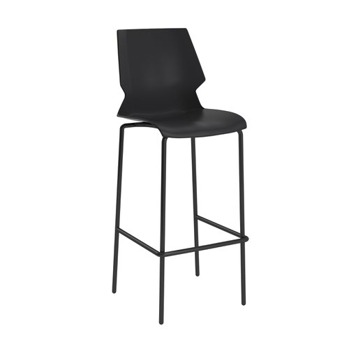 Titan Uni High Chair - Grey Frame / Black Seat