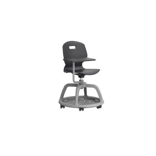 Arc Community Swivel Chair With Arm Tablet Anthracite