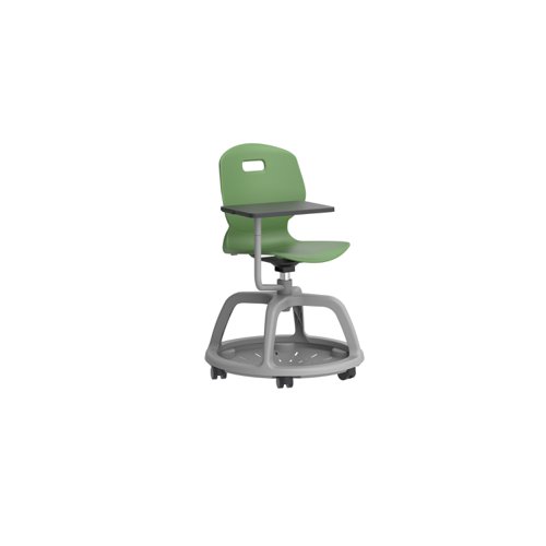 Arc Community Swivel Chair With Arm Tablet Forest