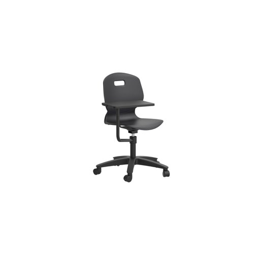 Arc Swivel Chair with Arm Tablet Anthracite