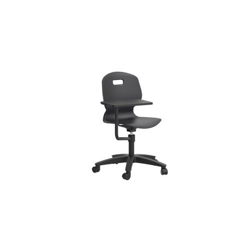 Arc Swivel Chair With Arm Tablet Anthracite