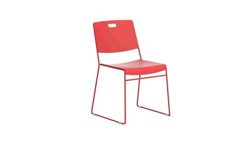 Arc High Density Stacker Chair Red