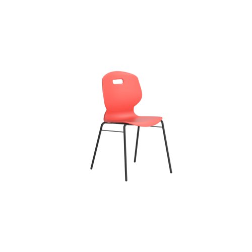 Arc 4 Leg Chair with Brace Size 5 Coral