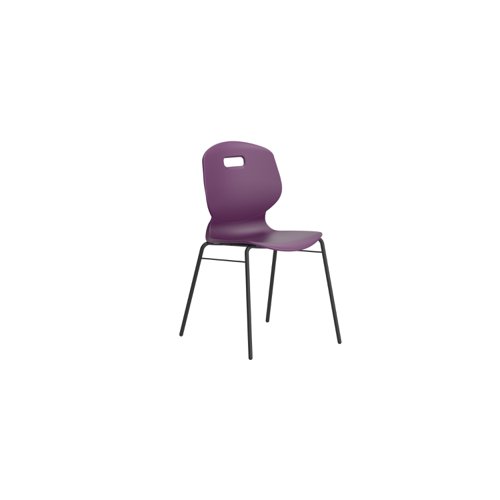 Arc 4 Leg Chair with Brace Size 5 Grape