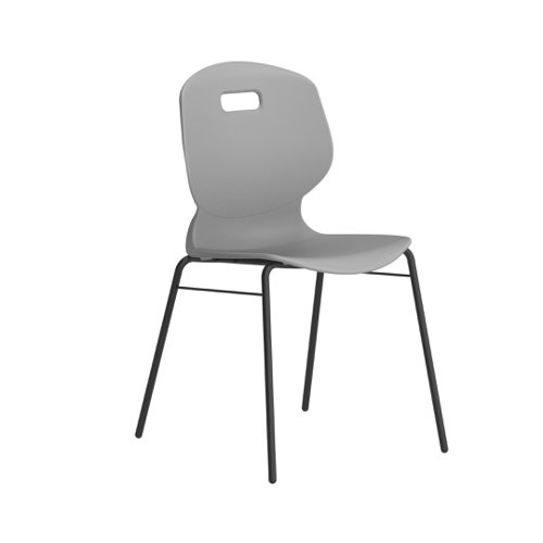 Arc 4 Leg Chair with Brace Size 6 Grey